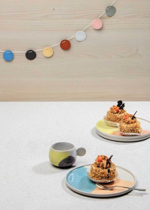 Composiet Dekker Evora Quartz Easy Moon staand